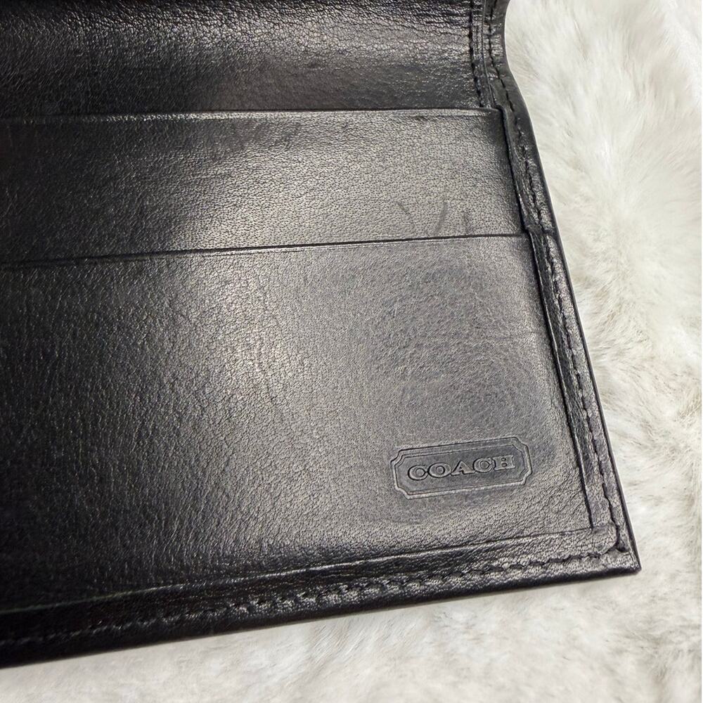 y2k COACH Vintage Black Kisslock Wallet - Picture 5 of 7